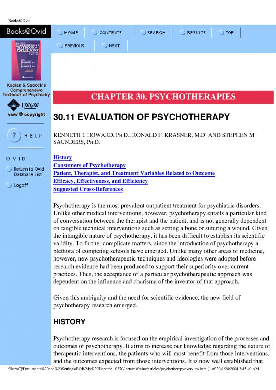 picture1_Psychotherapy Pdf 108393 | Psychotx