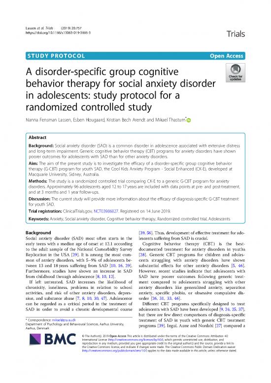 picture Cbt For Social Anxiety Pdf 108147 | S13063 019 3885 3