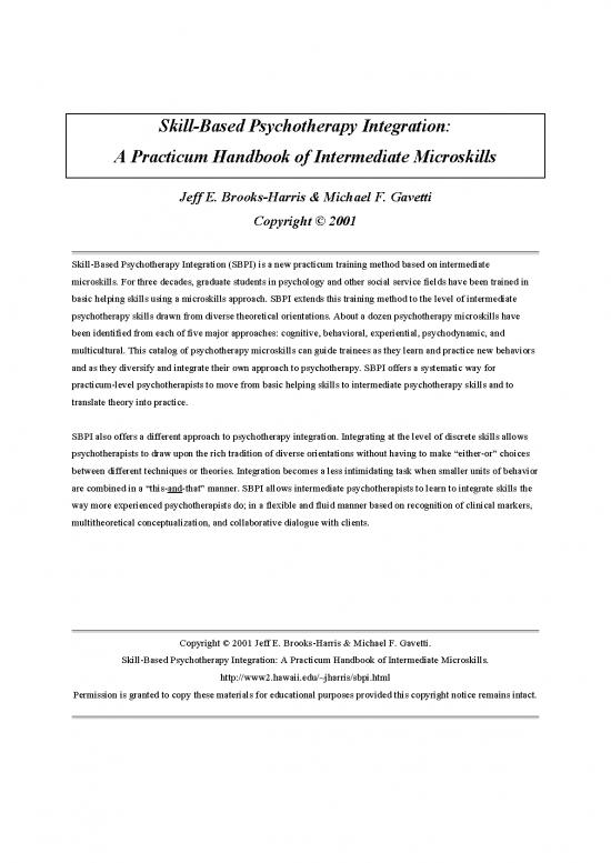 picture1_Cognitive Behavioral Therapy Pdf 107925 | Skill Based Psychotherapy Integration Brooks Harris