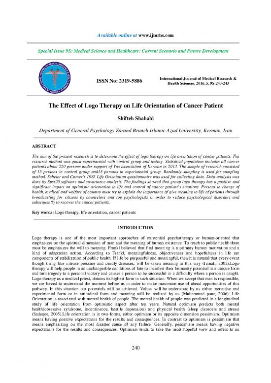 picture Theoretical Orientation Pdf 108696 | The Effect Of Logo Therapy On Life Orientation Of Cancer Patient