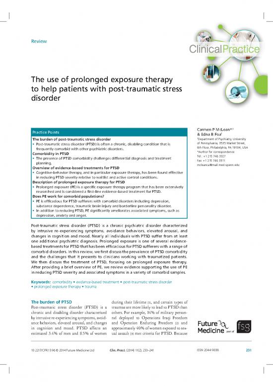 picture1_The Use Of Prolonged Exposure Therapy To Help Patients With Posttraumatic Stress Disorder