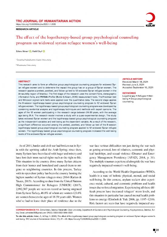 picture1_Theories Of Counseling Pdf 108289 | Trcjha 2021 0005