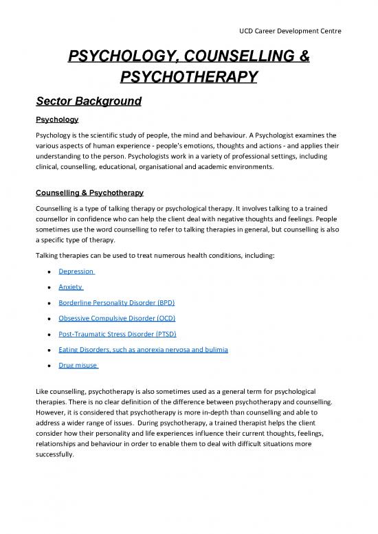 picture Psychotherapy Pdf 109092 | Ucdcareers Psychologycounsellingandpsychotherapy