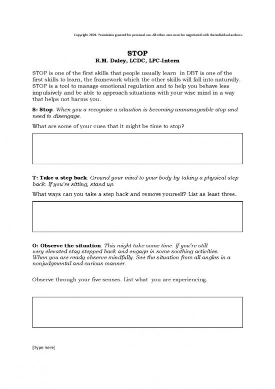 Dbt Workbook Pdf 108586 | Dbt Worksheet Packet