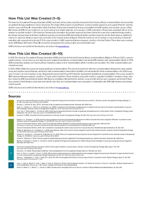 Processing Pdf 108447 | Aota Choosing Wisely List