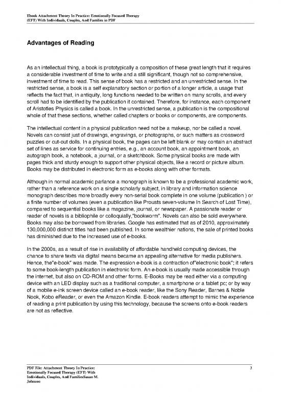 Attachment Theory In Practice Emotionally Focused Therapy Eft With