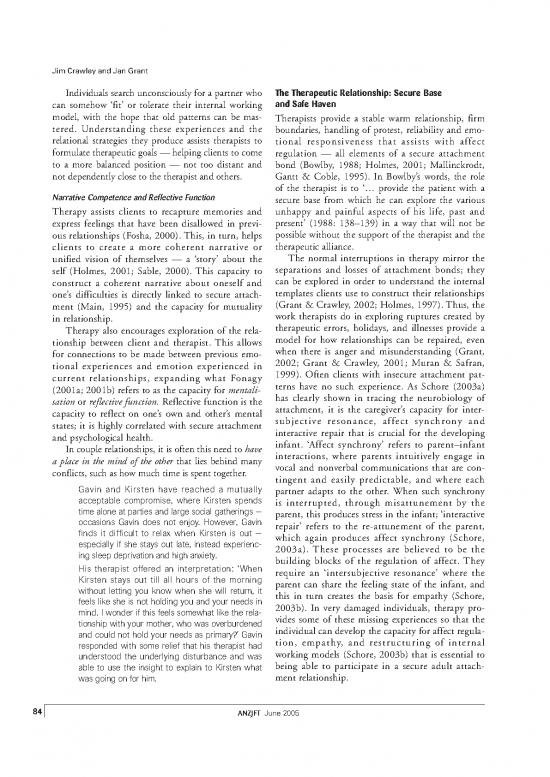 Dynamics Pdf 109487 Eft And Attachment Theory