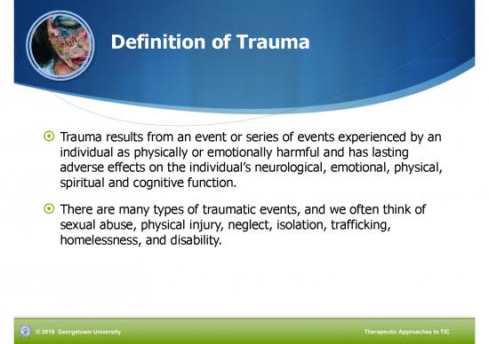 Learning Pdf 107724 | Therapeutic Approaches To Trauma Informed Care