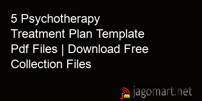 picture 5 Psychotherapy Treatment Plan Template Pdf Files | Download Free Collection Files