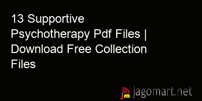 picture_13 Supportive Psychotherapy Pdf Files | Download Free Collection Files