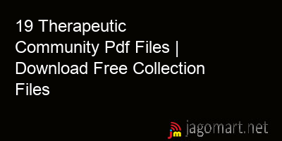 picture 19 Therapeutic Community Pdf Files | Download Free Collection Files