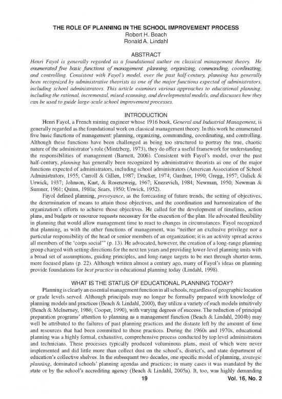 picture Educational Management Pdf 112310 | 16 2 3roleofplannning