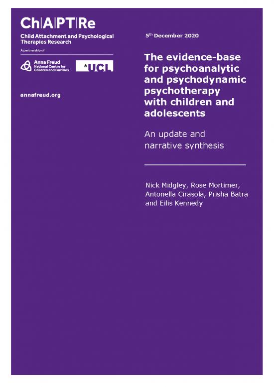 picture Psychoanalytic Therapy Pdf 110269 | Acp Report Systematic Review 2020 Final 05 12 20