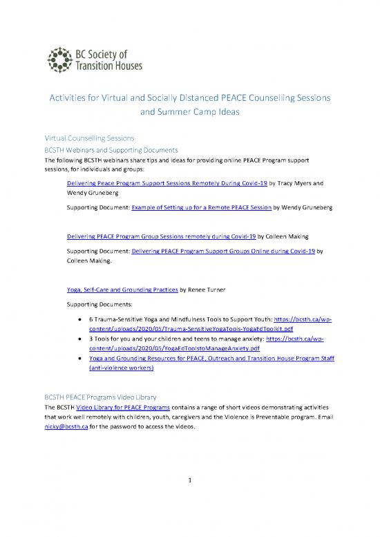 picture_Activities For Virtual And Socially Distanced Peace Counselling Sessions And Summer Camp Ideas Final Updated June 2021