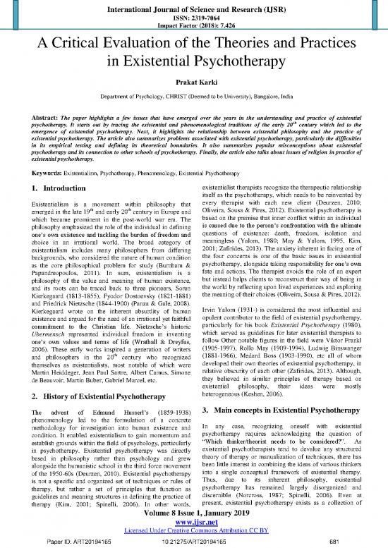 picture1_Existential Therapy Pdf 109842 | Art20194165