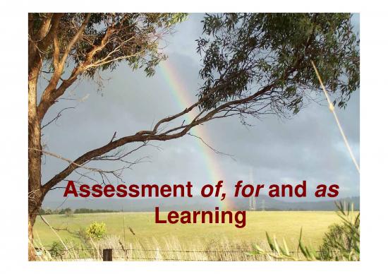 picture Learning Pdf 111947 | Assessment Of For As Learning