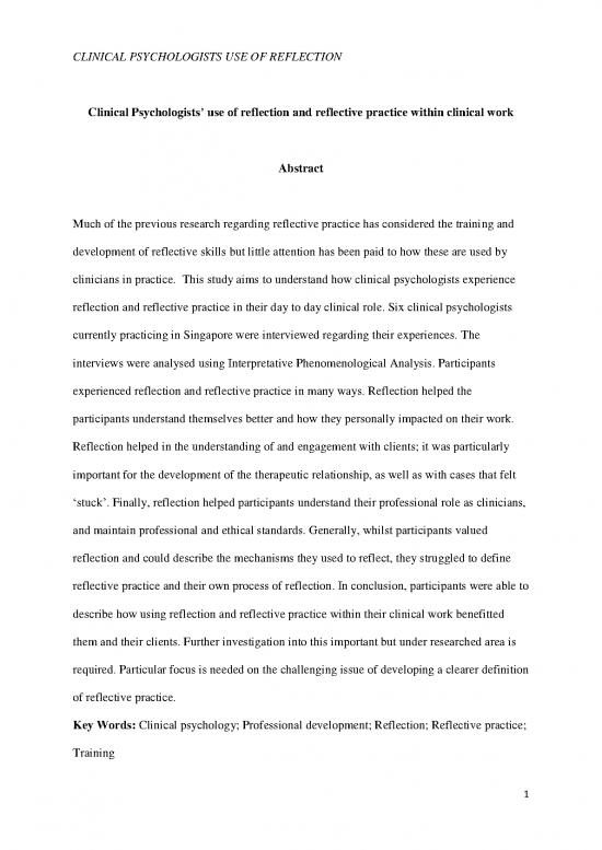 picture_Study Pdf 111318 | Clin Psych And Reflective Practice Resubmitted Version 1 6 15 Pure Version