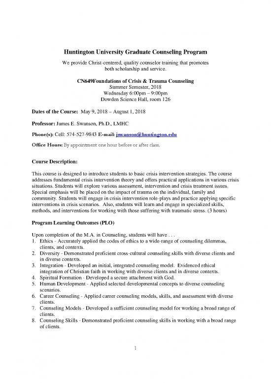 picture_Therapeutic Community Pdf 110679 | Cn649 Oundations Of Crisis And Trauma Counseling Syllabus