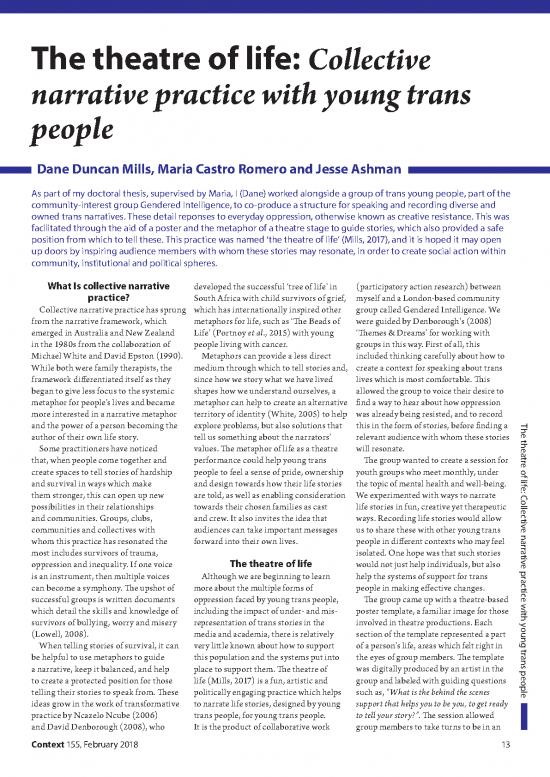 picture Tree Of Life Narrative Therapy Pdf 110170 | Context Dane Duncan