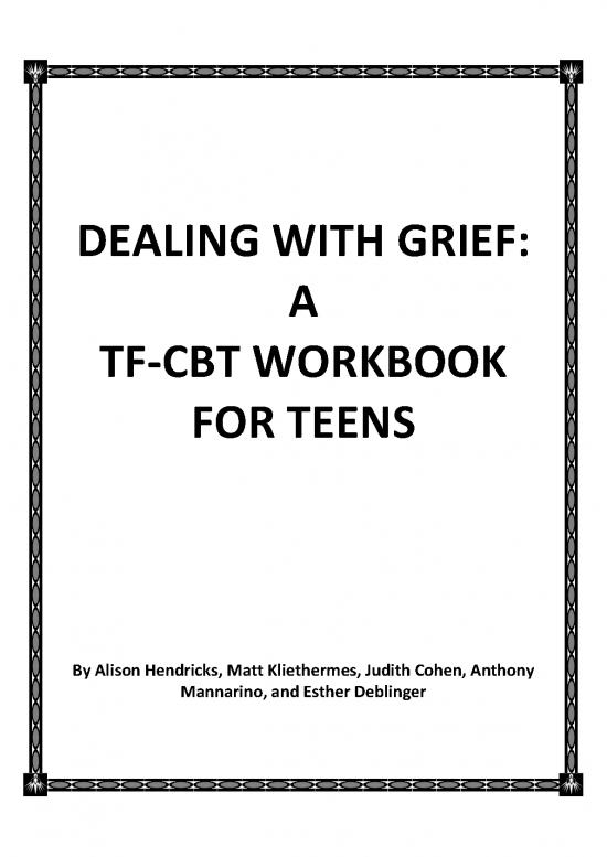 picture1_Cbt For Grief Pdf 110095 | Dealing With Grief A Tf Cbt Workbook For Teens Final 1
