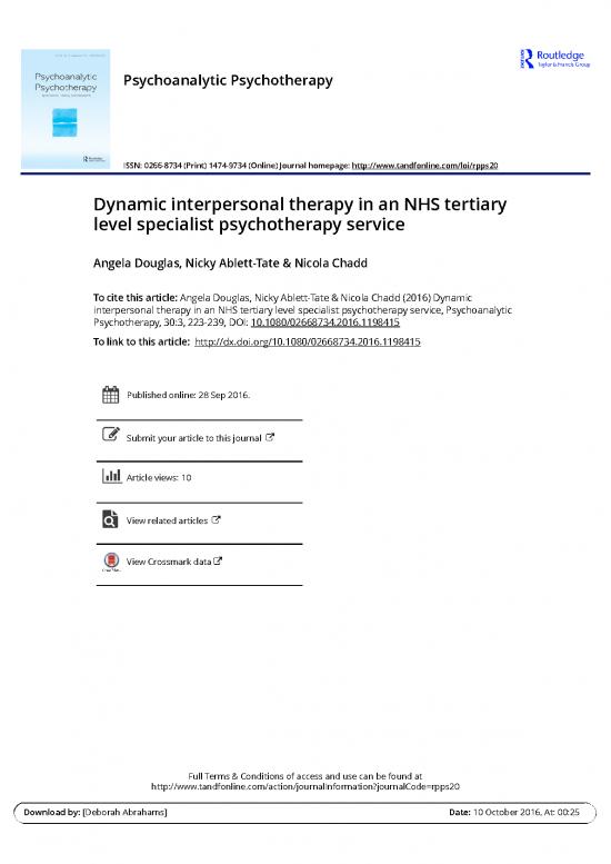 picture_Dynamic Interpersonal Therapy In An Nhs Tertiary Level Specialist Psychotherapy Service