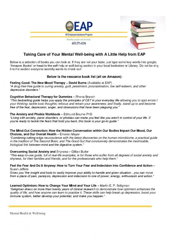 picture Self Esteem Pdf 110849 | Eap Newsletter Self Help Book Resources