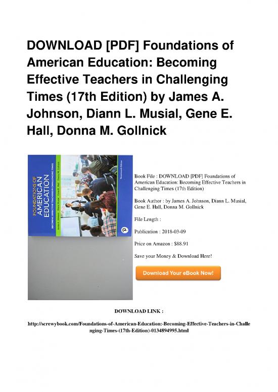 picture1_Education Pdf 112198 | Full Book Foundations Of American Education Becoming Effective Teachers In Challenging Times 17th