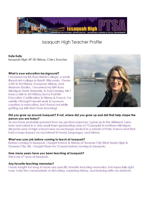 picture Education Pdf 112312 | Ih Teacher Profile   Kate Kelly