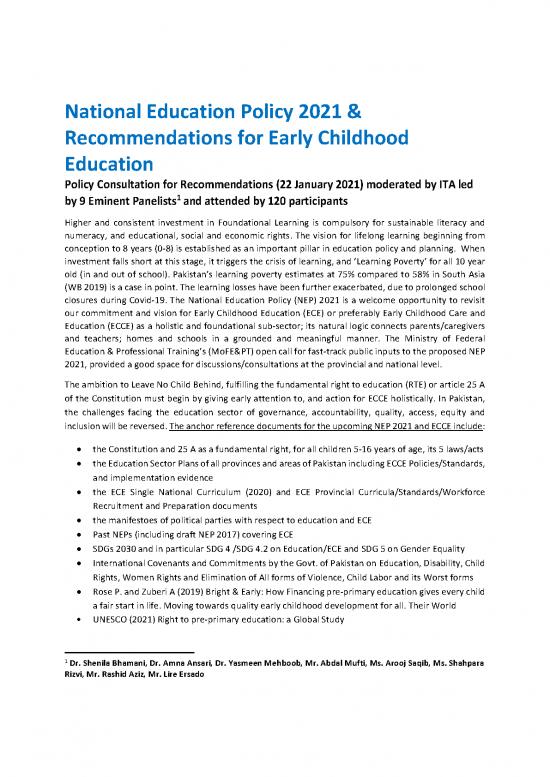 picture Education Pdf 112315 | Ita Policy Recommendations
