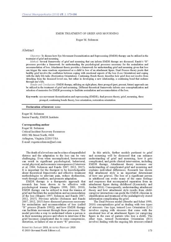 picture1_Theoretical Orientation Pdf 110526 | Journa Grief Solomon J Of Clin Neuro