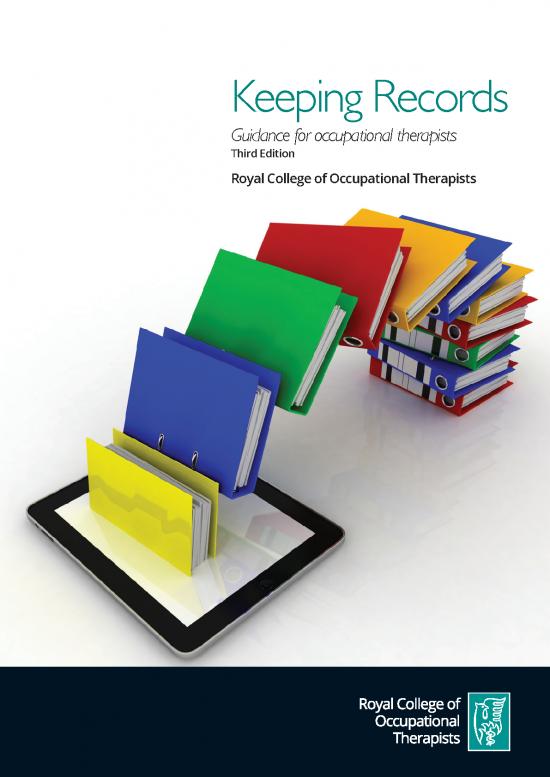 picture_Education Pdf 111639 | Keeping Records   Guidance For Occupational Therapists 2017