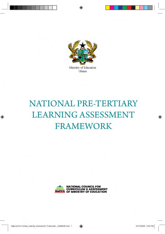 picture Education Pdf 112215 | National Pre Tertiary Learning Assessment Framework  24062020