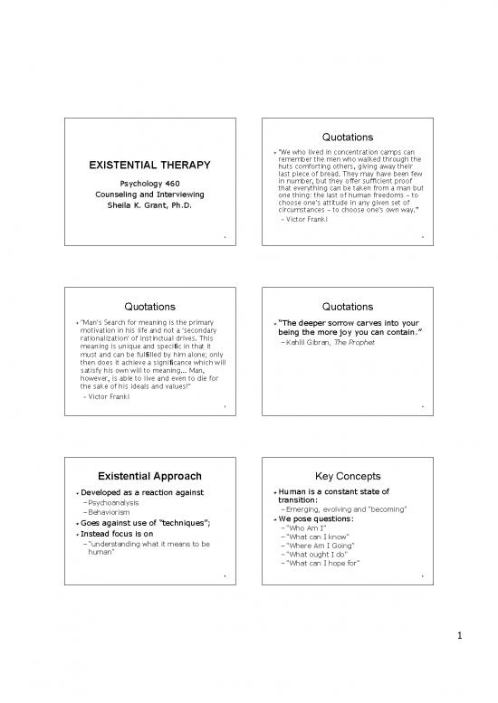 picture_Existential Theory Pdf 109794 | Psy460 Ch06 Handout Ppt