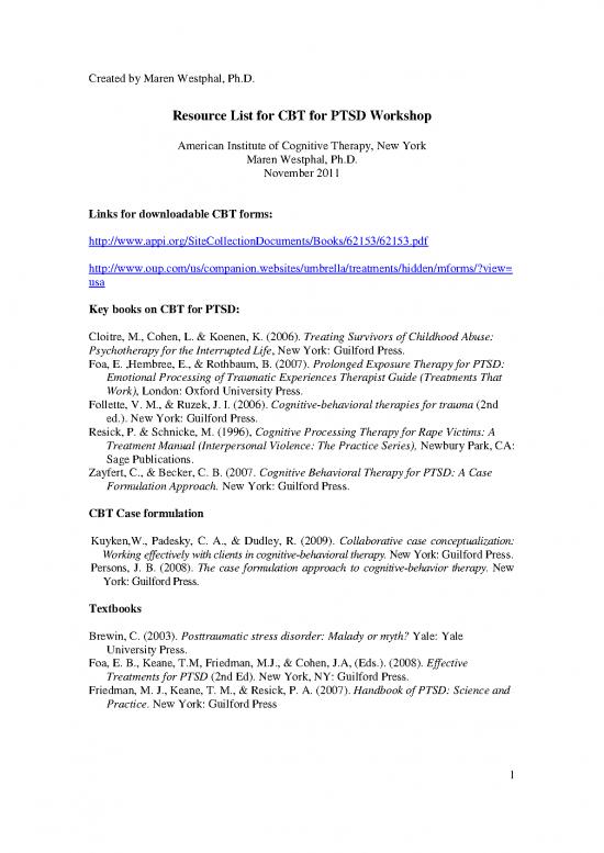 picture Cbt For Ptsd Manual Pdf 110130 | Ptsdlist