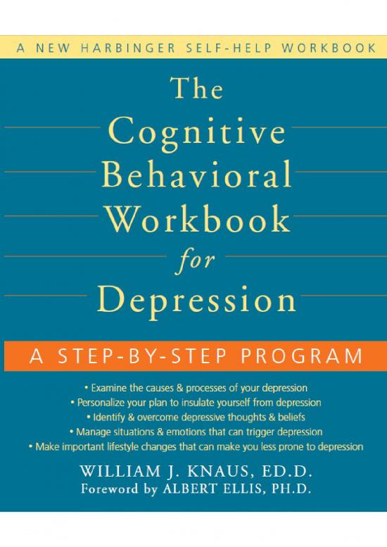 cognitive behavioral therapy workbook for depression pdf