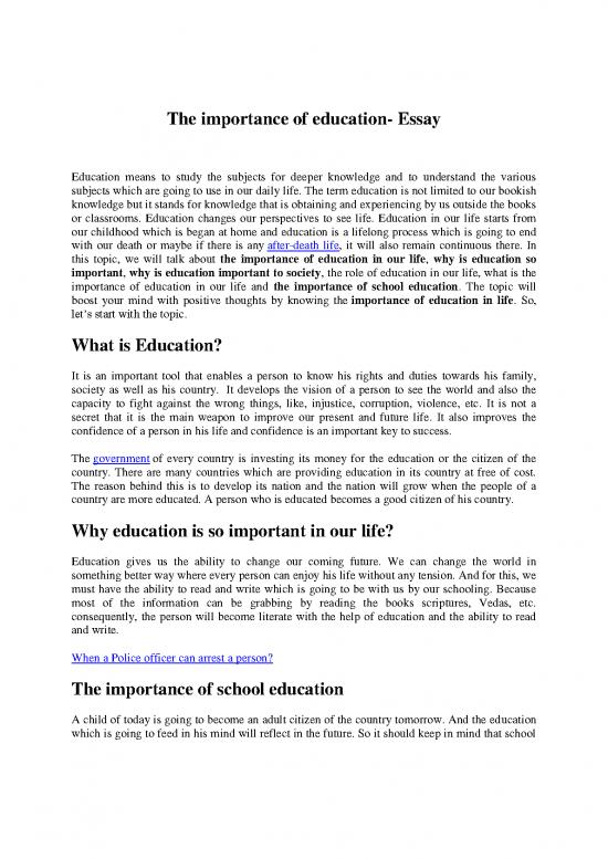 picture Education Pdf 112367 | The Importance Of Education Essay