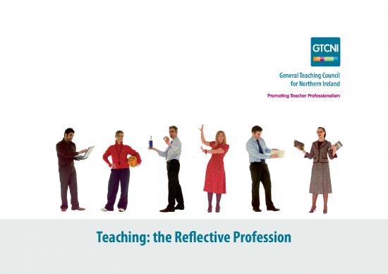 picture Teaching Pdf 112230 | The Reflective Profession