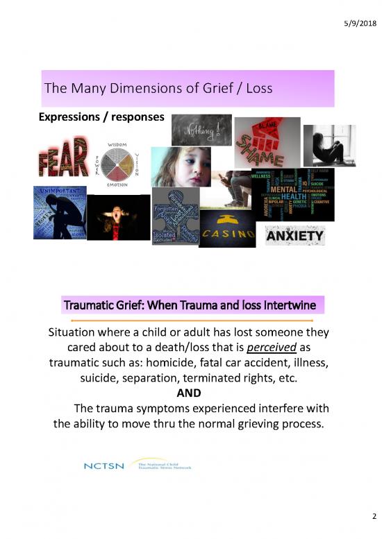 Cbt For Grief Pdf 110046 | Tf Cbt For Grieving Youth Ou Adv Handouts