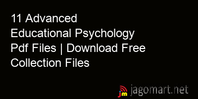 picture 11 Advanced Educational Psychology Pdf Files | Download Free Collection Files