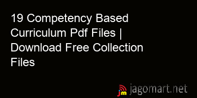 picture 19 Competency Based Curriculum Pdf Files | Download Free Collection Files