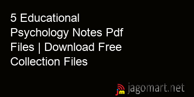 picture 5 Educational Psychology Notes Pdf Files | Download Free Collection Files