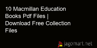 picture 10 Macmillan Education Books Pdf Files | Download Free Collection Files