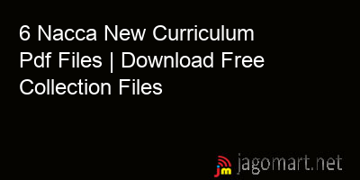 picture 6 Nacca New Curriculum Pdf Files | Download Free Collection Files