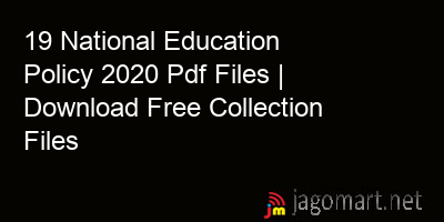 picture 19 National Education Policy 2020 Pdf Files | Download Free Collection Files