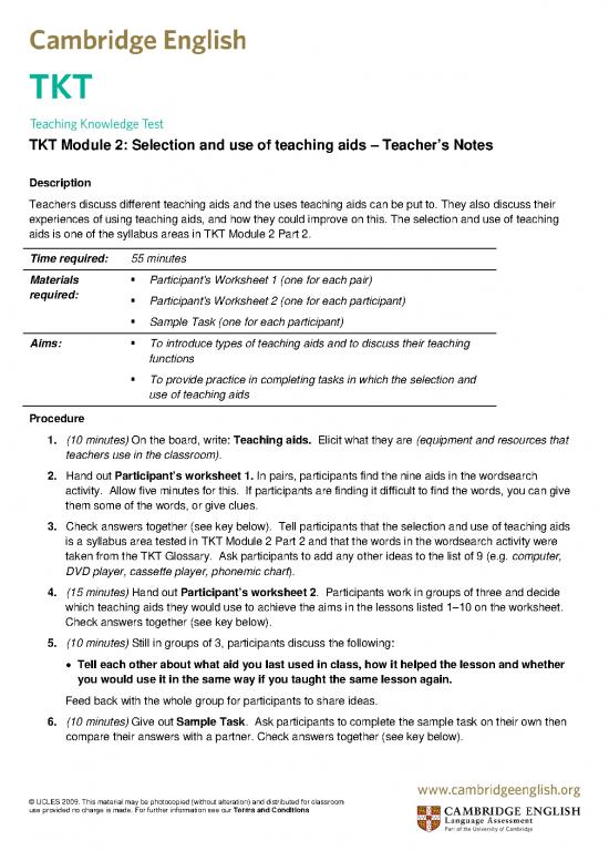 picture_Classroom Pdf 114649 | 168893 Tkt Module 2 Selection And Use Of Teaching Aids