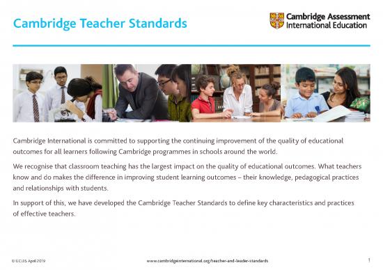 picture Learning Pdf 112996 | 466465 Cambridge Teacher Standards