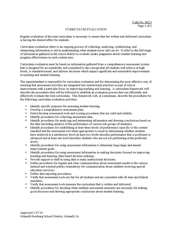 picture Learning Pdf 113255 | 602 3 Curriculum Evaluation (1)