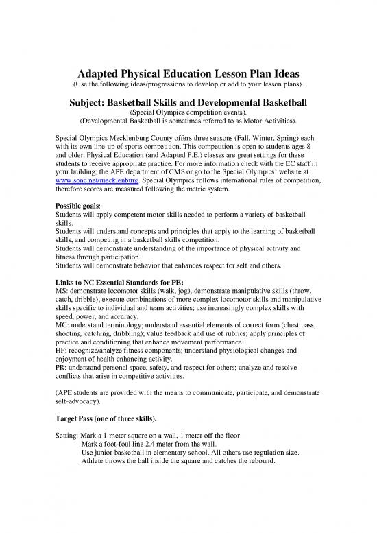 picture1_Education Pdf 112745 | Ape Lesson Plan Ideas For Basketball Skills