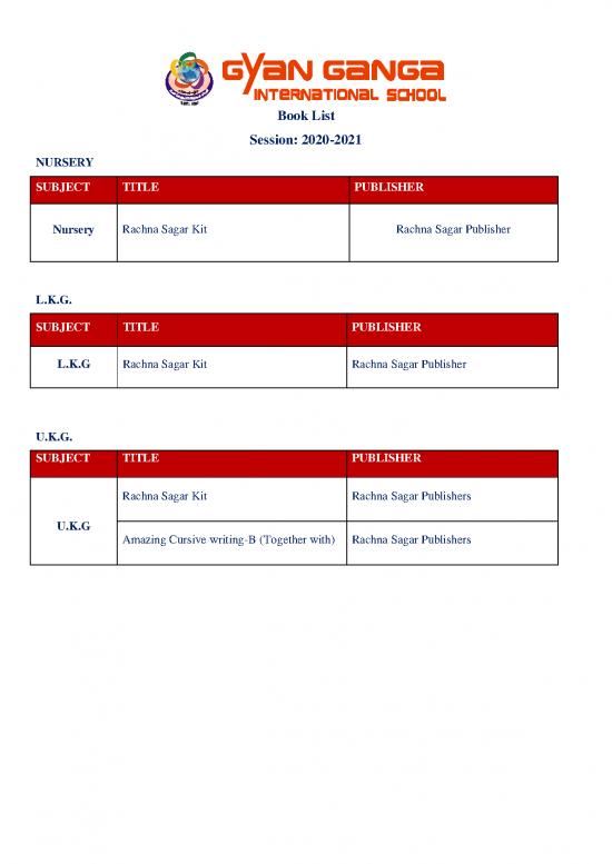 picture_Book List 2020 21