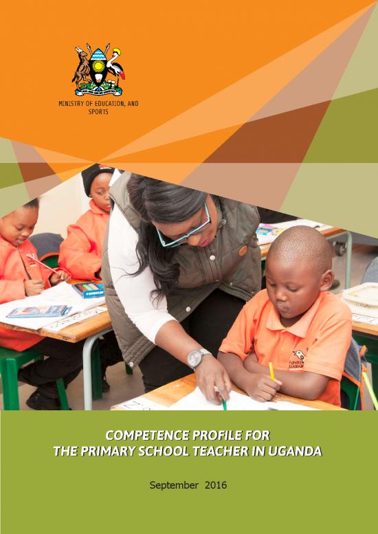 picture Education Pdf 113157 | Competence Profile For The Primary School Teacher In Uganda